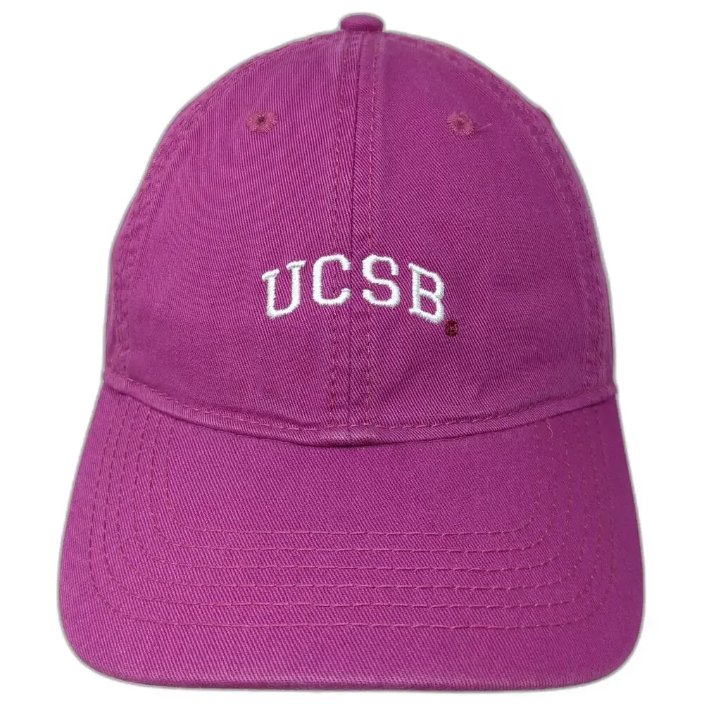 Legacy Baseball Cap Purple One Size UCSB Embroidered Logo Slideback Strap Hat
